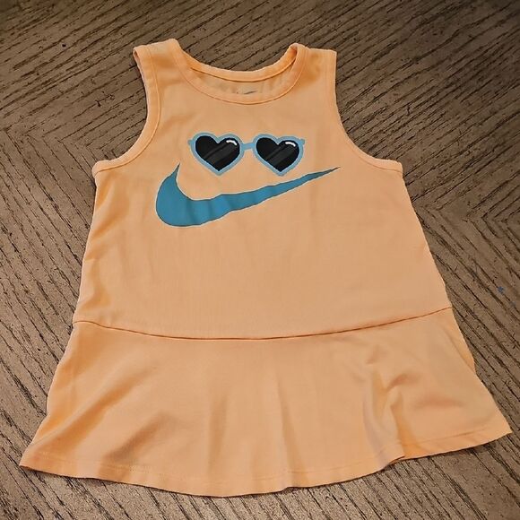 Nike Orange Tank Top Size 5-6 - Picture 1 of 7